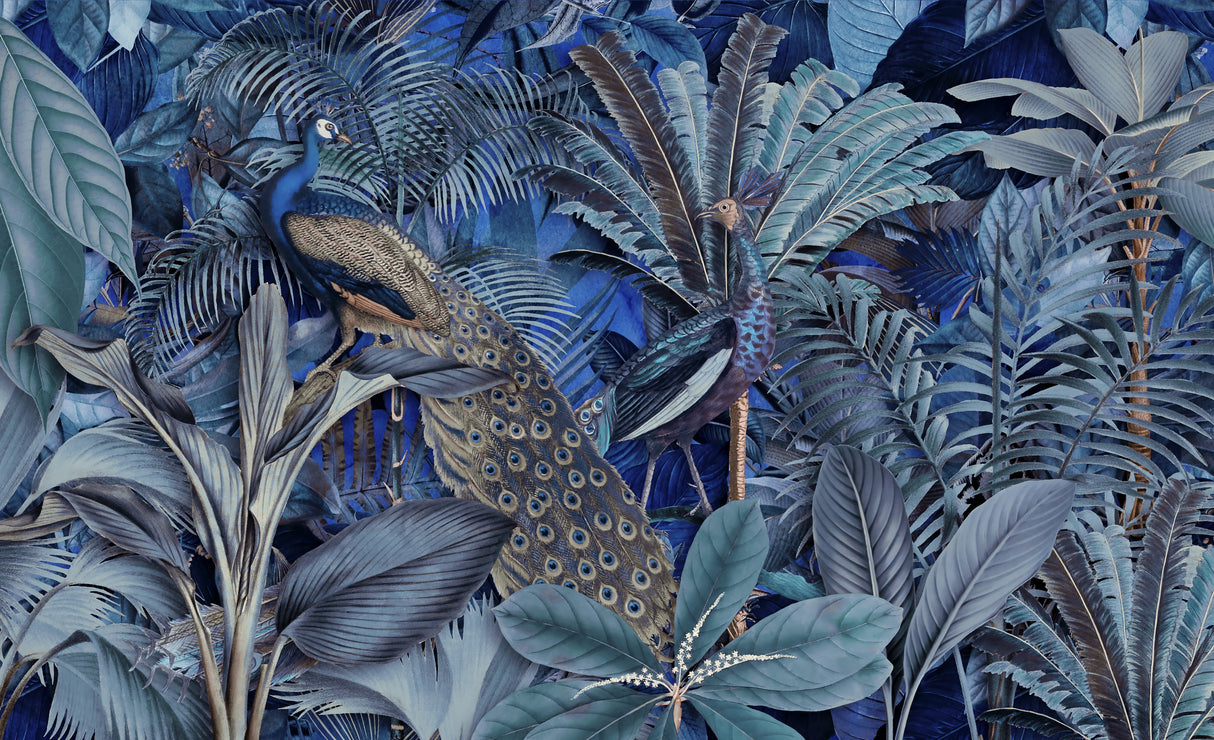 Jungle Birds Garden No4 Poster och Canvastavla