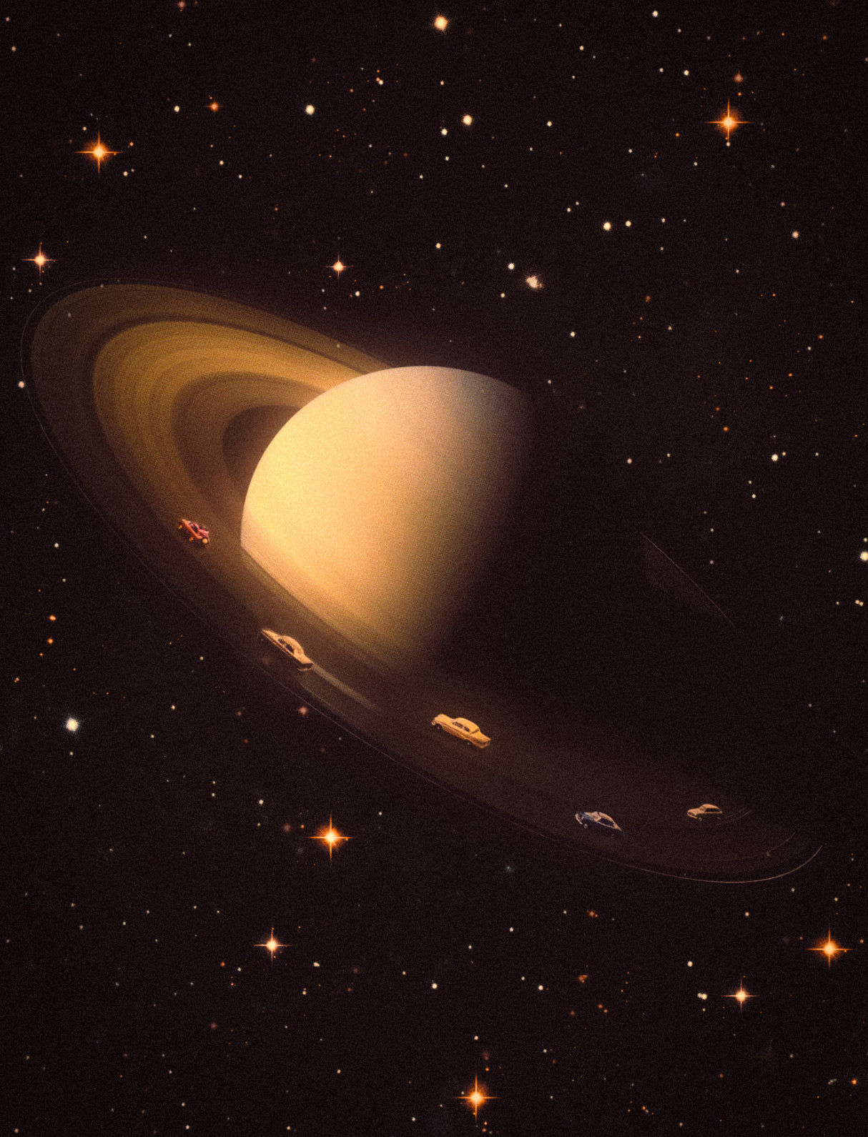Saturn Riders I Poster och Canvastavla