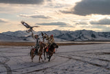eagle  hunter mongolia Poster och Canvastavla