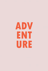 Adventure Coral Pink Poster och Canvastavla