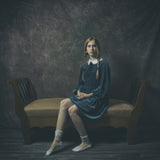 girl with blue dress Poster och Canvastavla