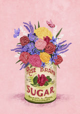 Flowers In a vintage Can Poster och Canvastavla