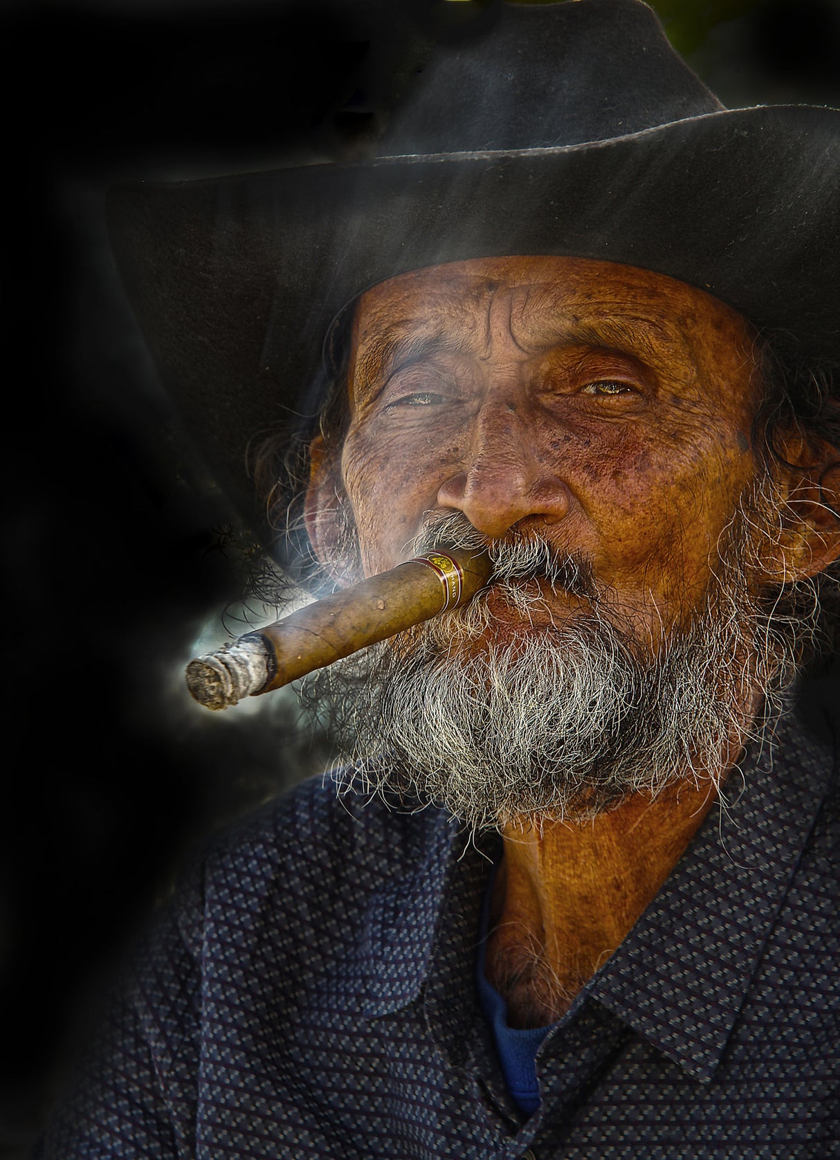 The therapy of puffing away .... Poster och Canvastavla