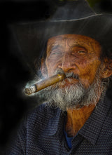 The therapy of puffing away .... Poster och Canvastavla