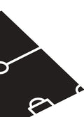 Tennis field black poster