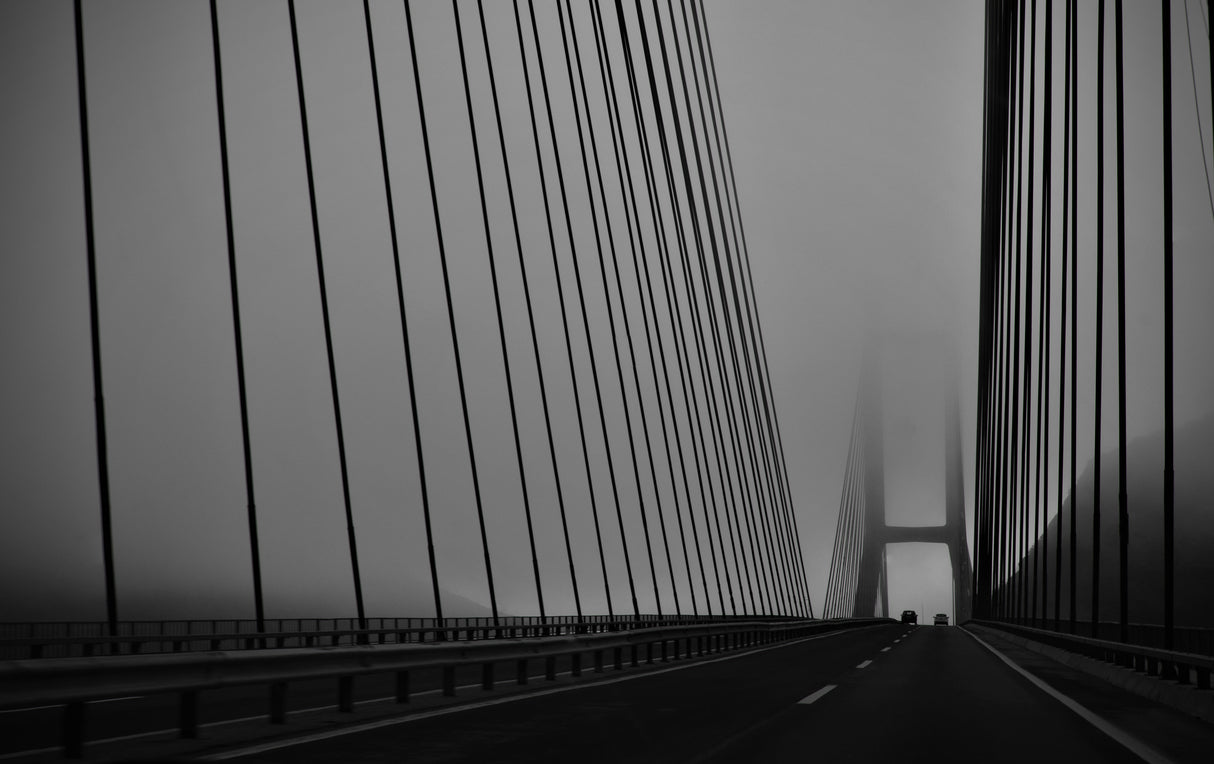 The foggy bridge Poster och Canvastavla