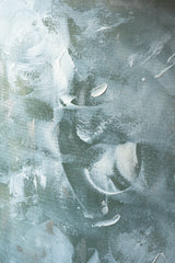 Green and White Acrylic No 2 Poster och Canvastavla