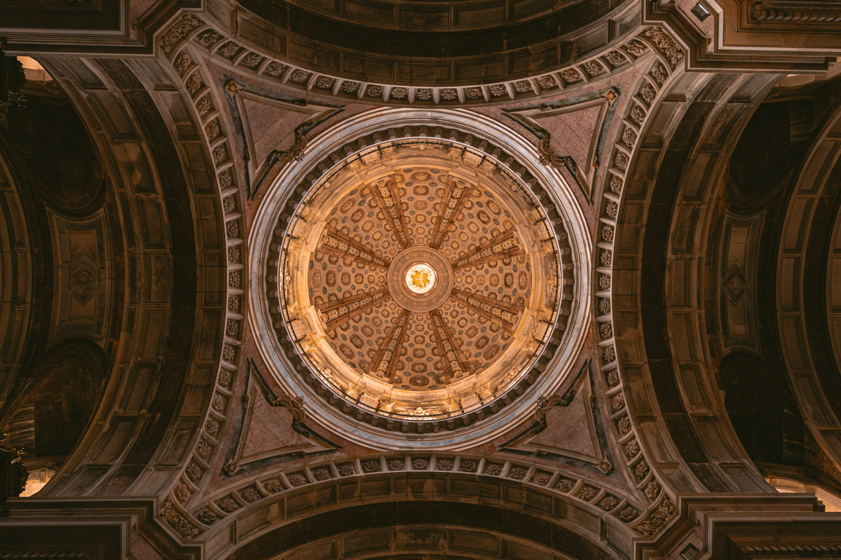 Cupola of the basilica. Poster och Canvastavla