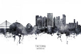 Tacoma Washington Skyline Poster och Canvastavla