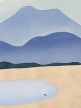 Tiny Against Mountains Poster och Canvastavla
