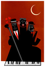 Singing Around the Christmas Tree Poster och Canvastavla