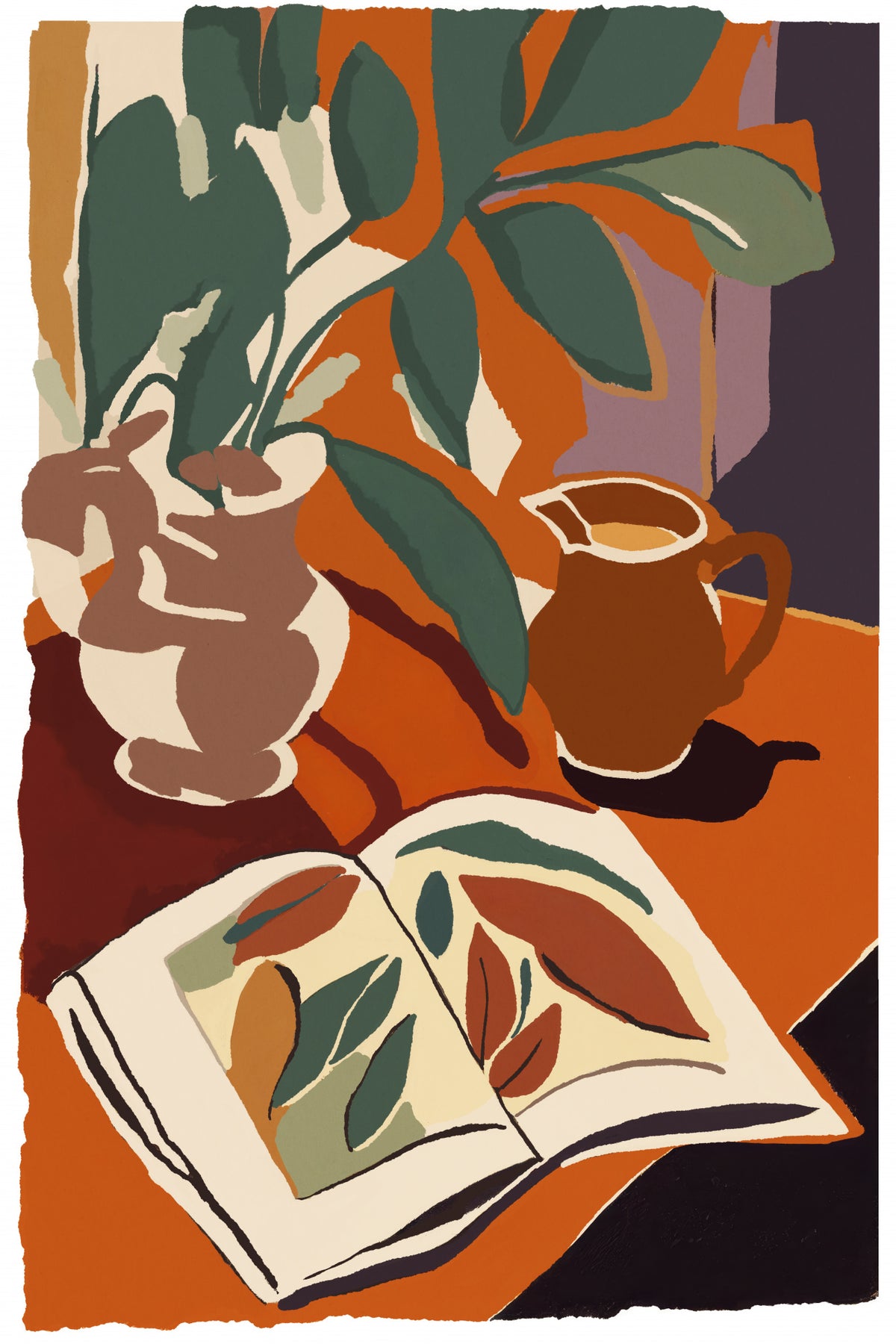 Botanic Study Poster och Canvastavla