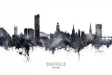 Sheffield England Skyline Poster och Canvastavla