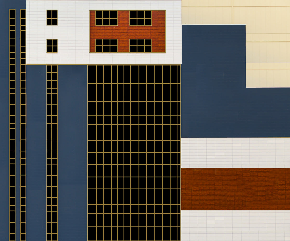 Building with lines and geometry Poster och Canvastavla