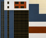 Building with lines and geometry Poster och Canvastavla