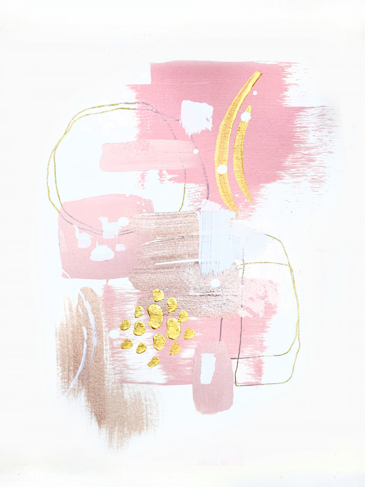 Rose and Gold Light 3 Poster och Canvastavla