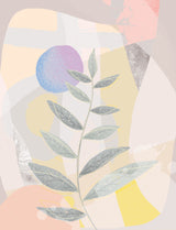 Blue Moon and Leaves Poster och Canvastavla
