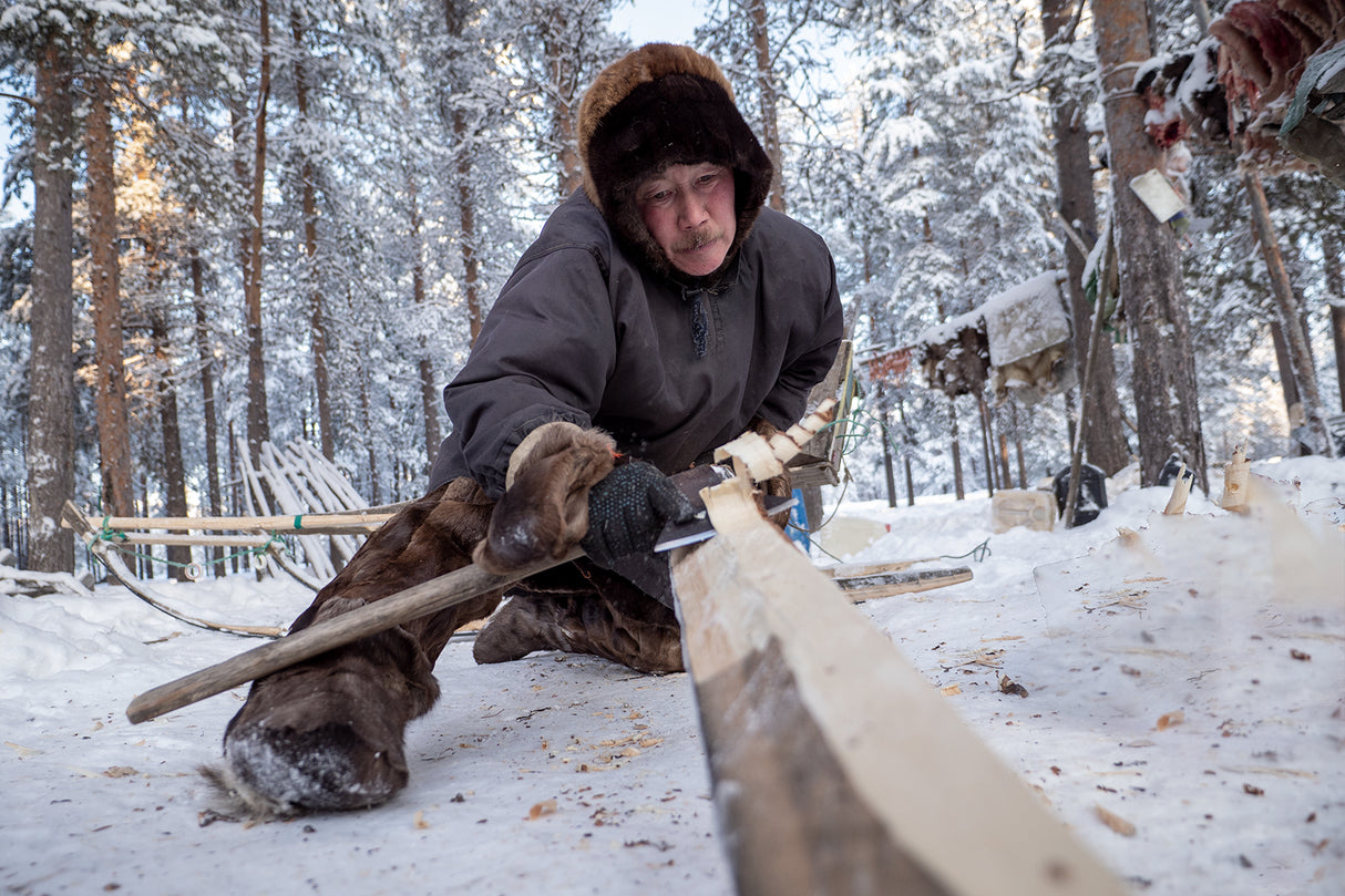 Manufacture of sledges Poster och Canvastavla