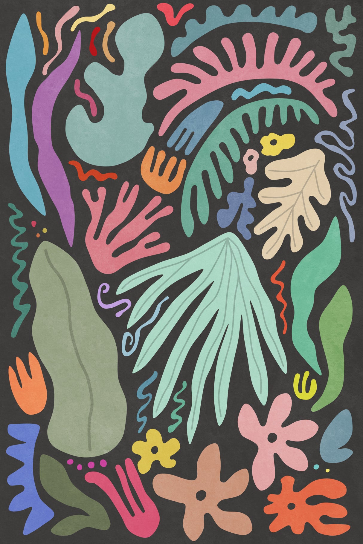 Nature Colors and Shapes II Poster och Canvastavla