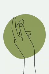 Abstract Minimal Hand #3 Poster och Canvastavla