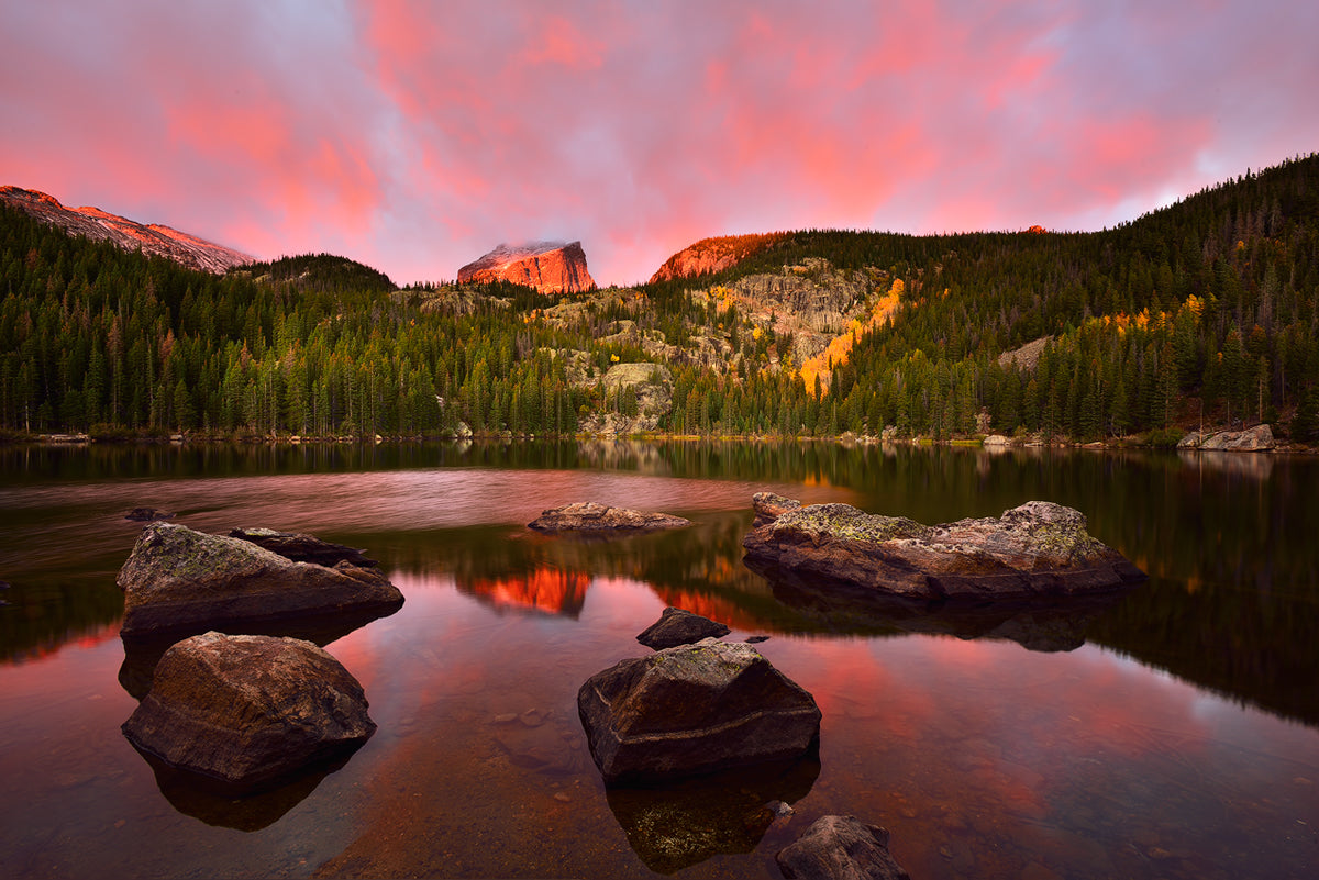 Bear Lake Sunrise Poster och Canvastavla