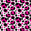 Spotty Retro Pink Poster och Canvastavla