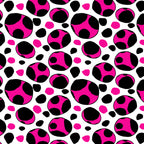 Spotty Retro Pink Poster och Canvastavla