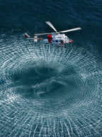Italian Coast Guard: hovering Poster och Canvastavla