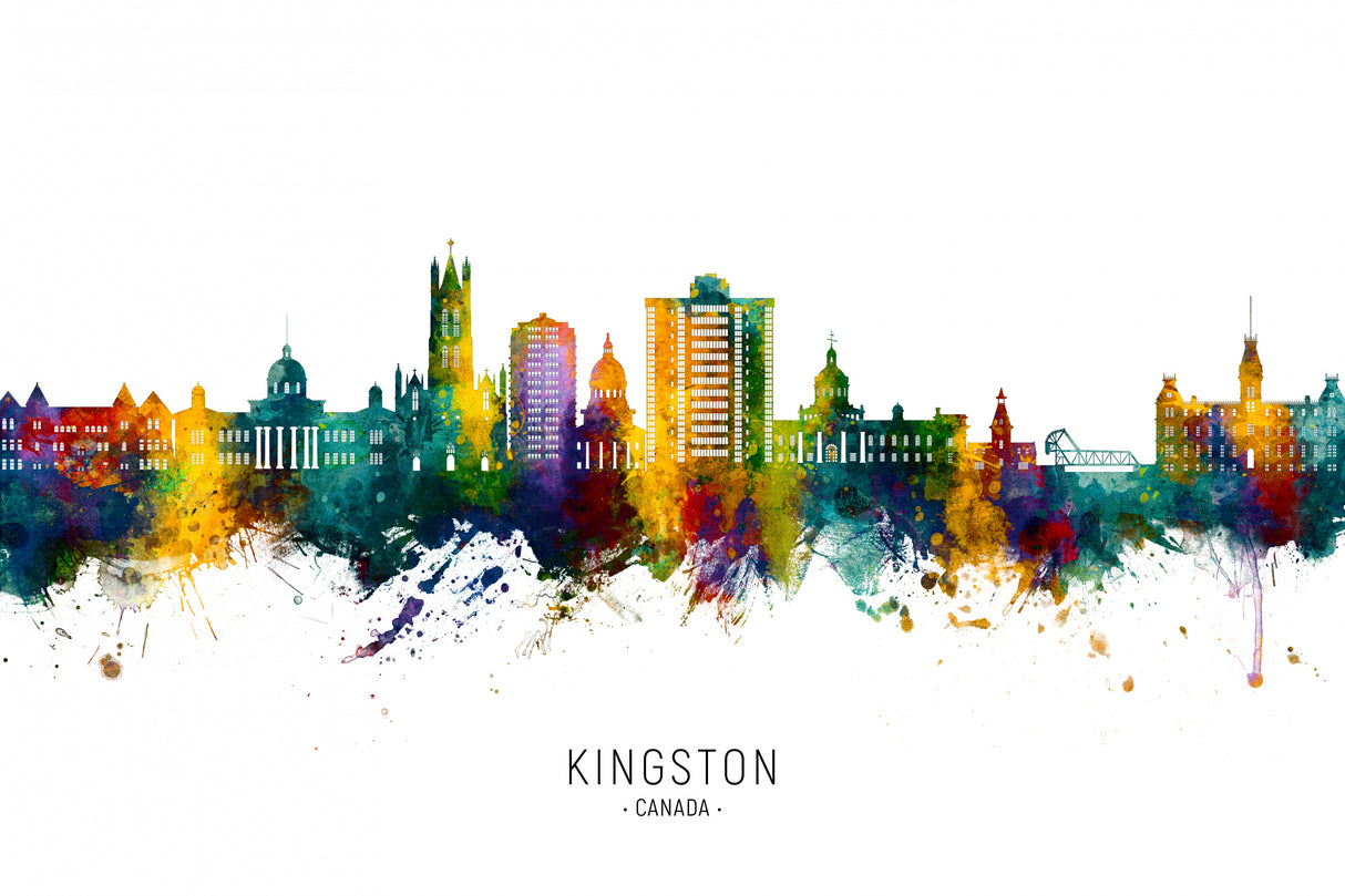 Kingston Canada Skyline Poster och Canvastavla