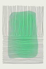 Green Minimalism #4 Poster och Canvastavla