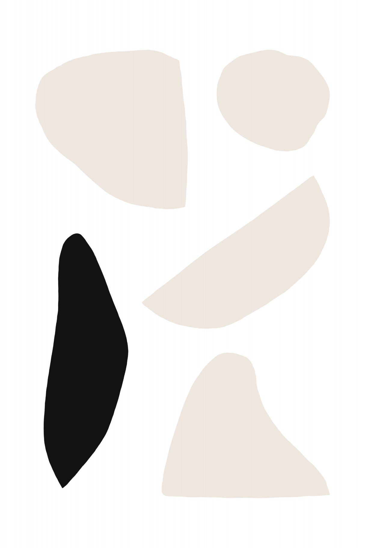 Organic Shapes Poster och Canvastavla