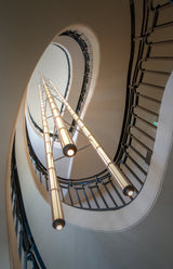 Stairs with lights Poster och Canvastavla