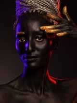 dark-skinned beautiful  woman Poster och Canvastavla