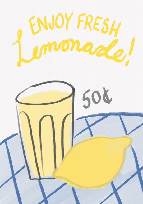 Fresh Lemonade Poster Kitchen poster eller kökstavla