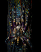 Ivory Ornamental Treespider, after dark Poster och Canvastavla