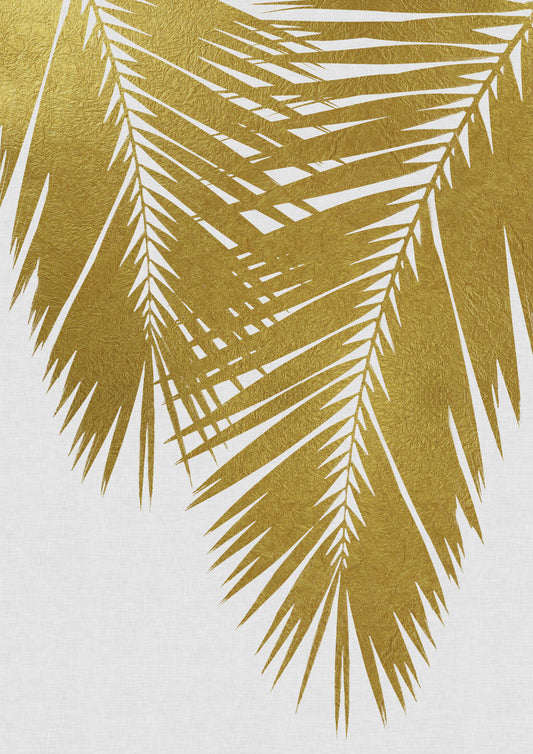 Palm Leaf Gold II Poster och Canvastavla