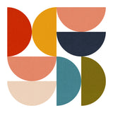 Mid Century Geometric Color Play 4 Poster och Canvastavla