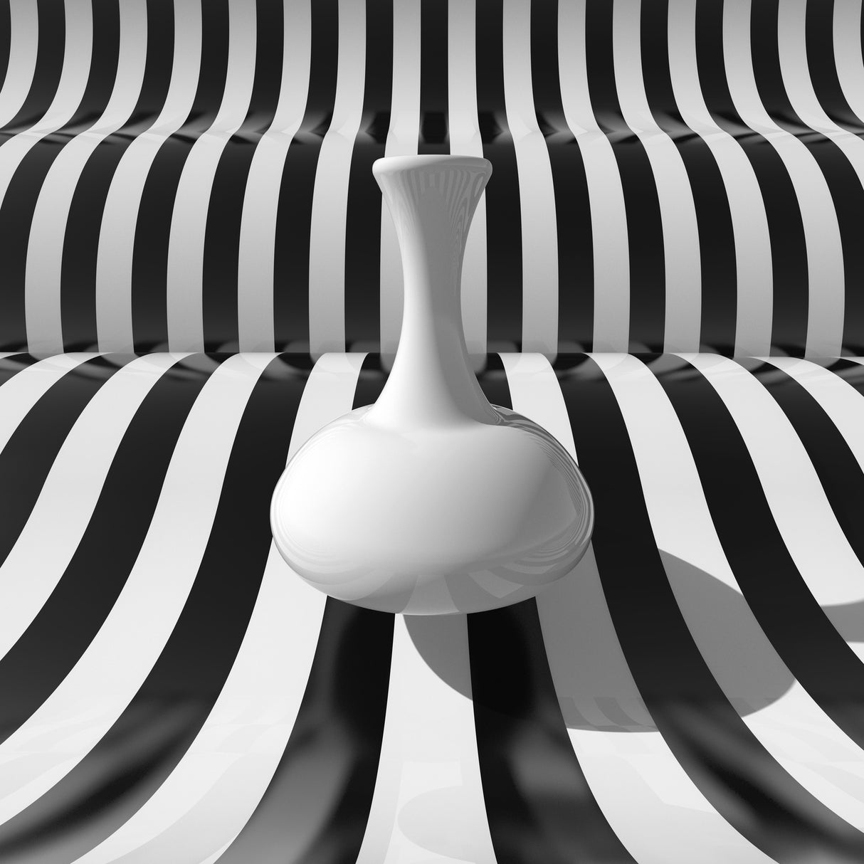 Bottle and Strips Poster och Canvastavla