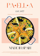 Paella Poster Kitchen poster eller kökstavla