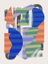 Abstract Stripe Minimal Collage 25 Poster och Canvastavla