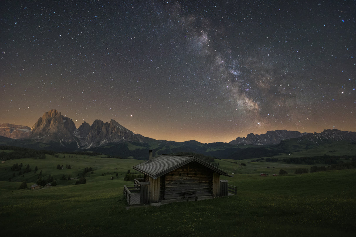 Alpe di siusi night Poster och Canvastavla