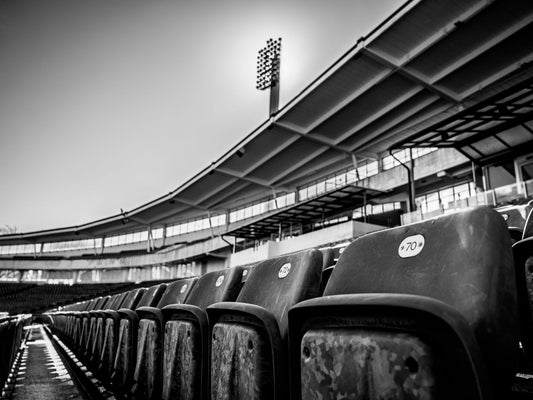 Malmö Stadion - interiör vy över stolarna på sittplats Christoffer Borg Mattisson
