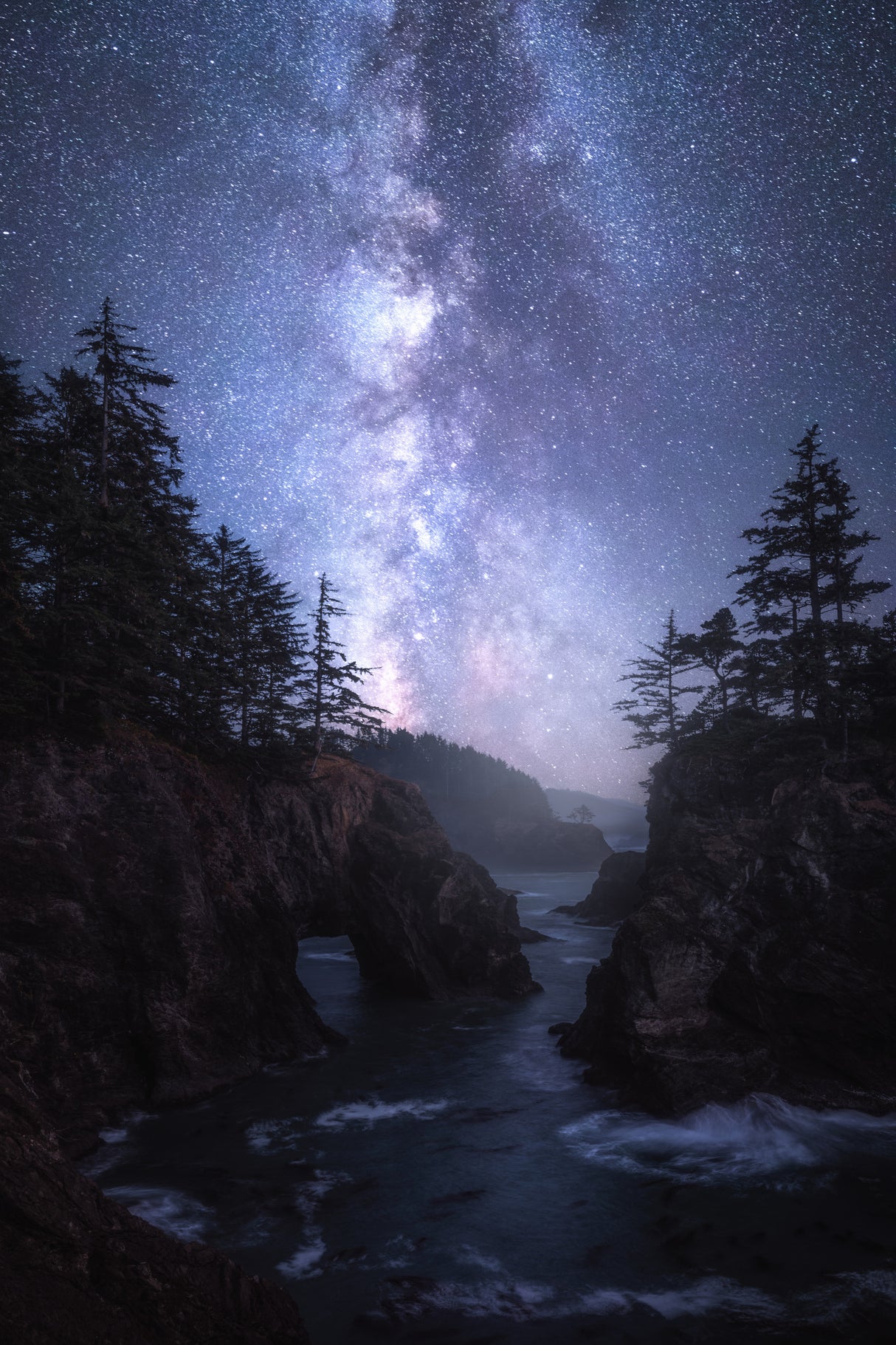 The Coast at Night Poster och Canvastavla