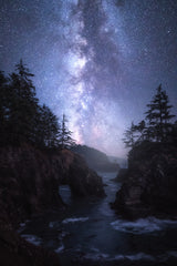 The Coast at Night Poster och Canvastavla