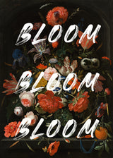 Bloom Vintage Flowers Poster och Canvastavla