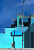 Blue on blue - Downtown Los Angeles Poster och Canvastavla