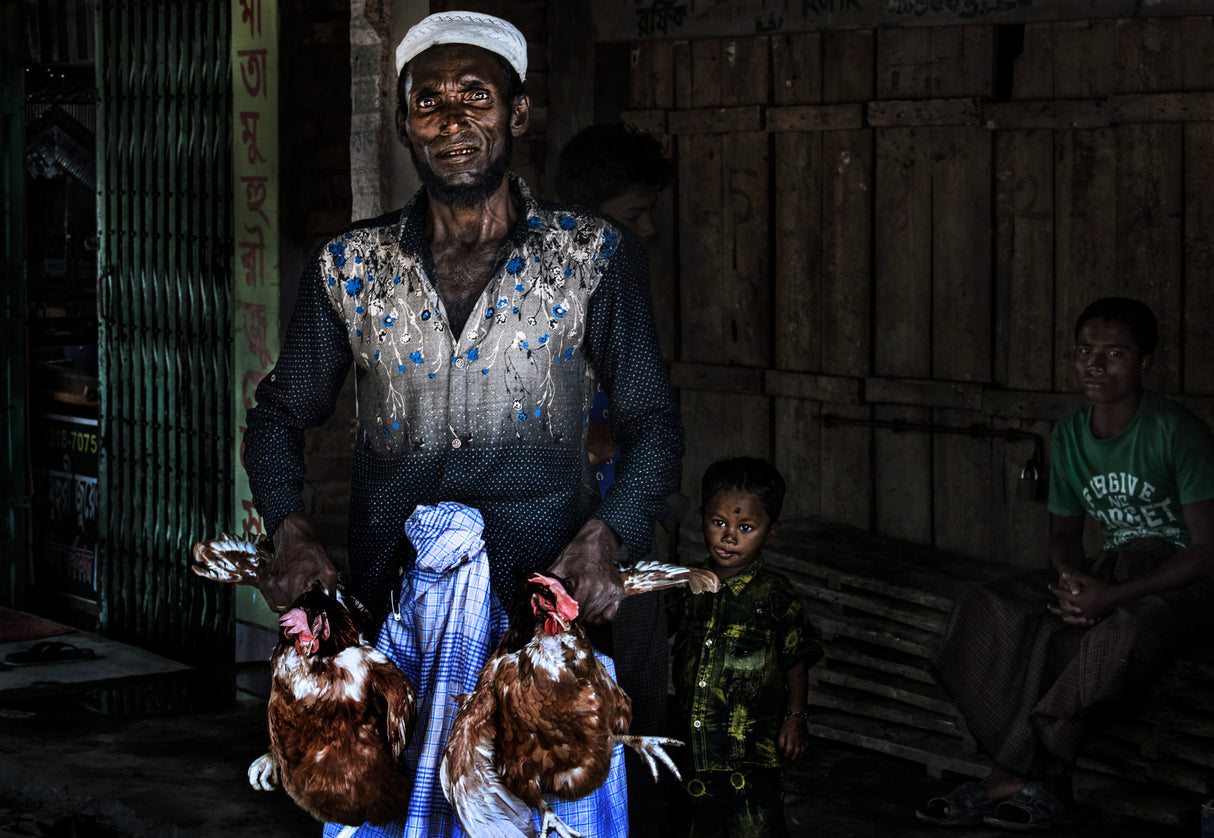 Chicken seller - Bangladesh Poster och Canvastavla