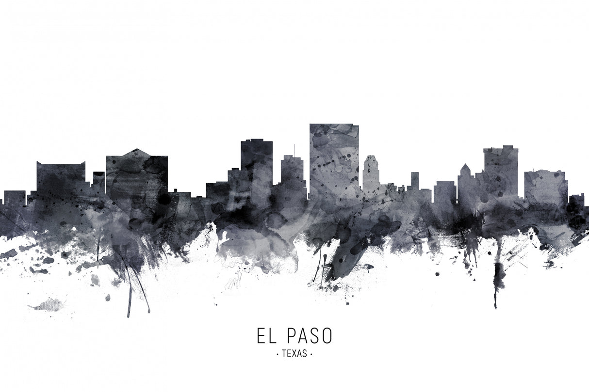 El Paso Texas Skyline Poster och Canvastavla