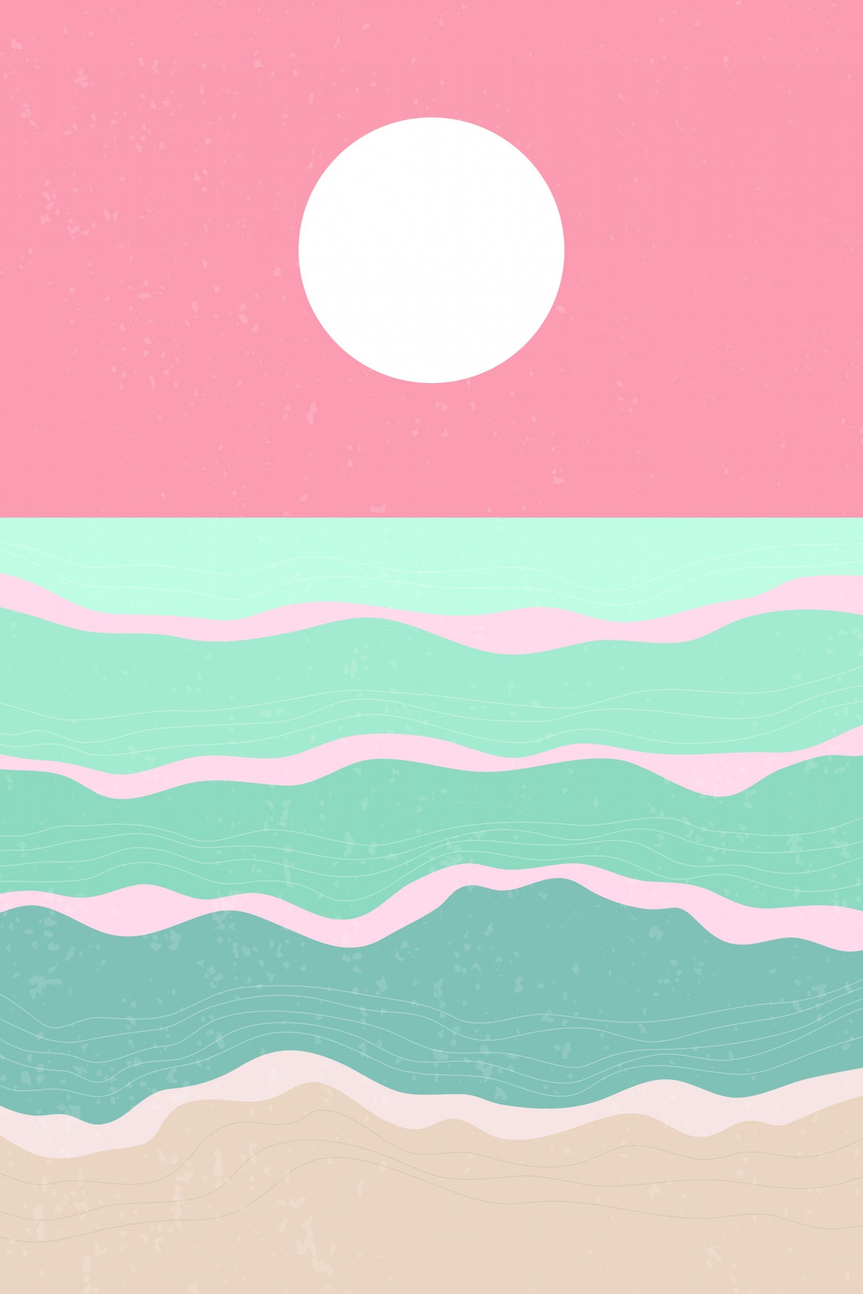 Sunset Over the Ocean #2 Poster och Canvastavla