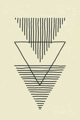 Boho Triangles Poster och Canvastavla